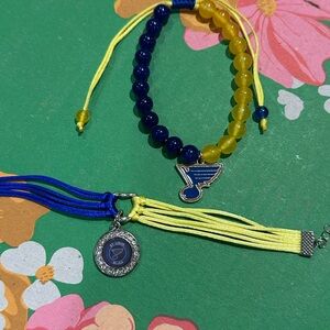 2 Blues Hockey Bracelets